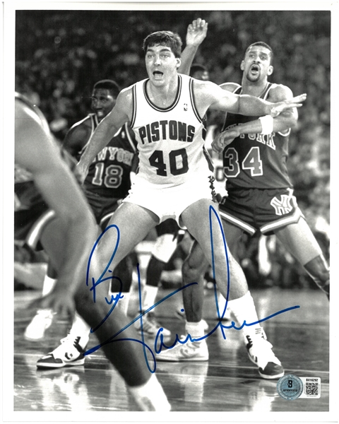 Bill Laimbeer Autographed 8x10