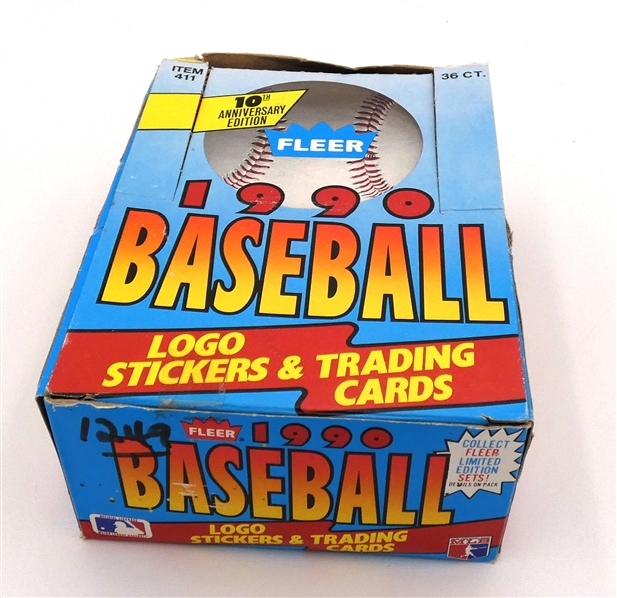 1990 Fleer Baseball Wax Box