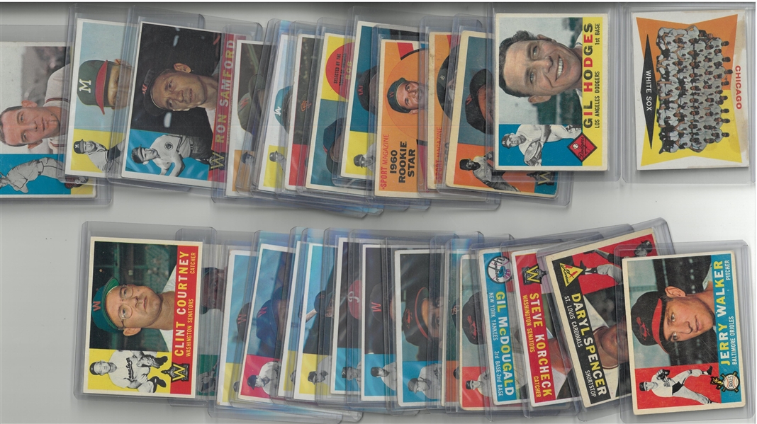 1960 Topps Baseball Lot