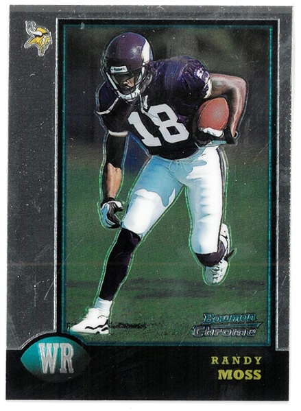 Randy Moss 1998 Bowman Chrome Rookie Card