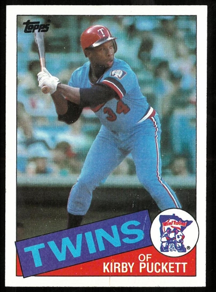 Kirby Puckett 1985 Topps Rookie Card