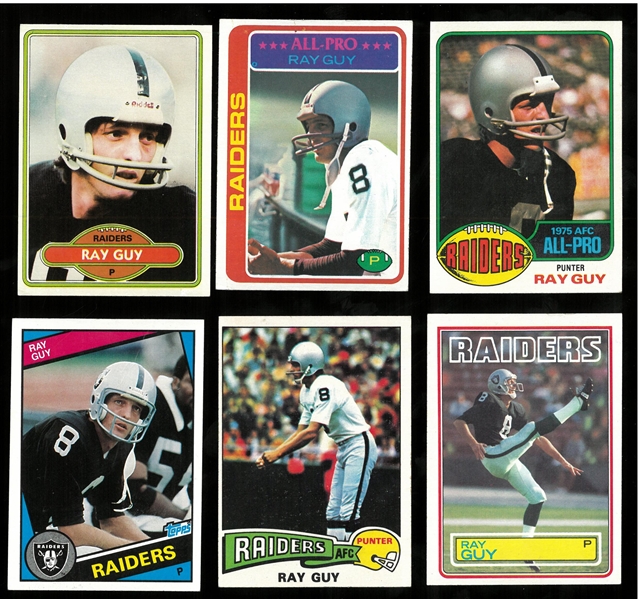 Ray Guy Card Lot