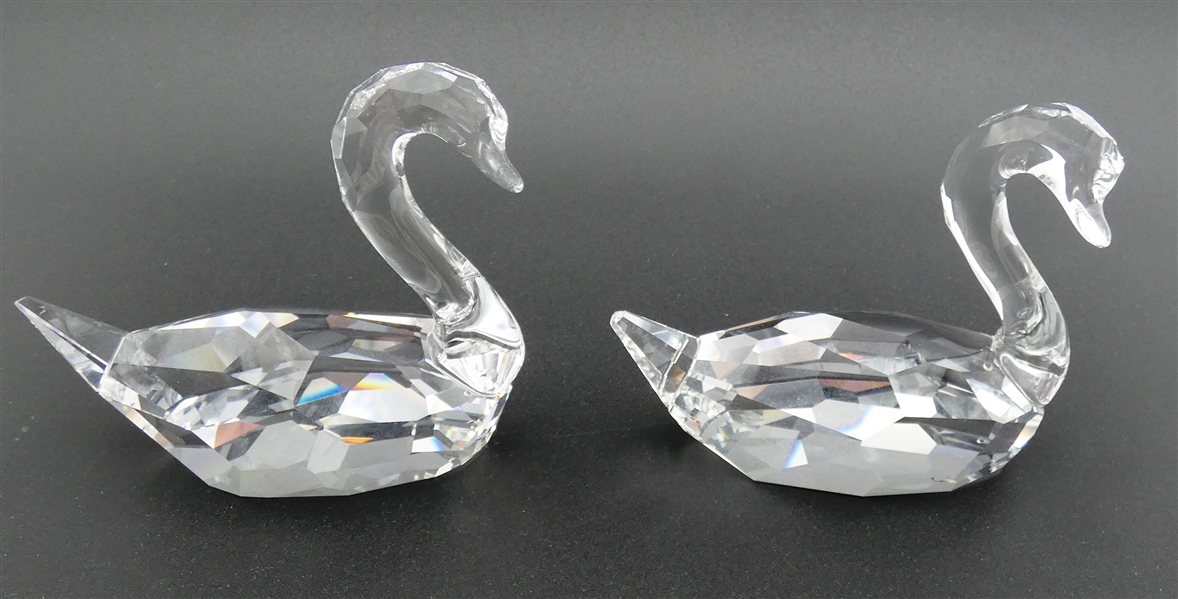 Swarovski Crystal Flirting Swans