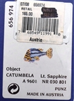 Swarovski Crystal Lt. Sapphire Catumbela