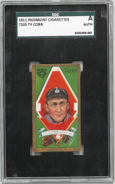 Ty Cobb 1911 Piedmont T205 Gold Border