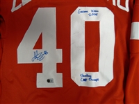 Henrik Zetterberg Game Worn & Autographed 2008 Red Wings Jersey