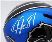 Calvin Johnson Autographed Detroit Lions Authentic Full Size Helmet