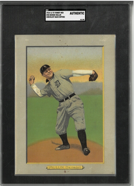 George Mullin 1910-11 T3 Turkey Red