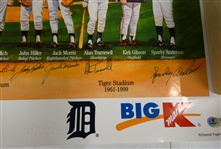 Detroit Tigers All Time Team Autographed Poster (Missing Gibby)