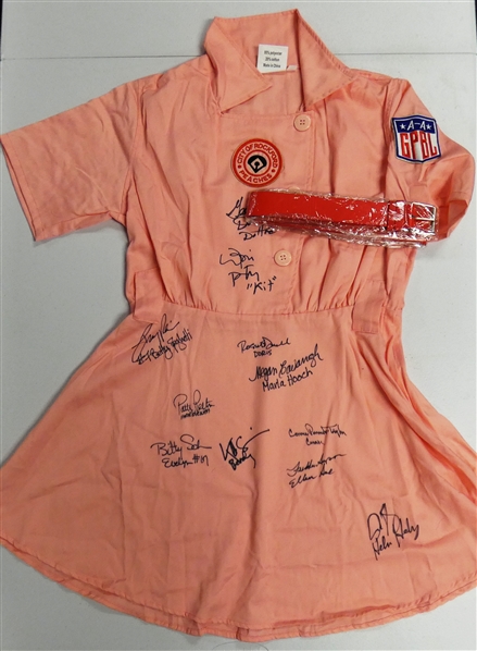 A League of Their Own Cast Signed Replica Uniform