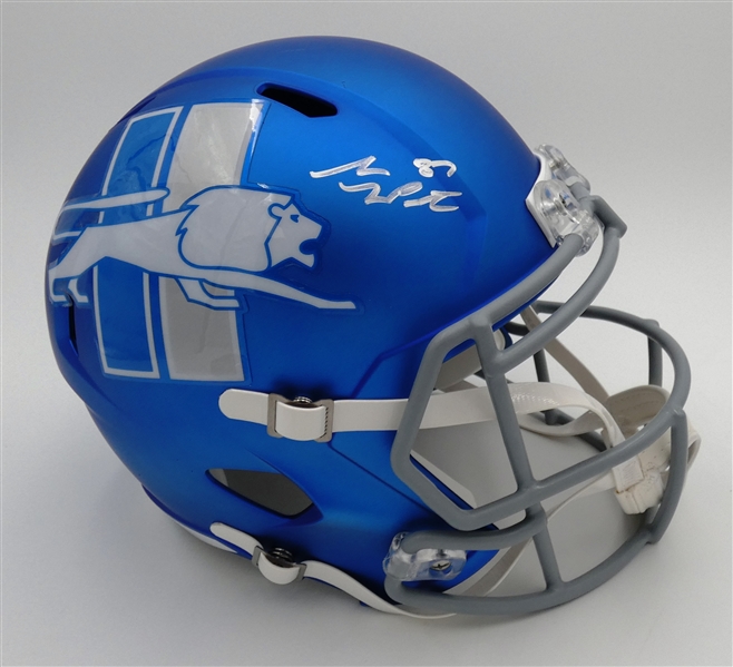 Sam Laporta Autographed Detroit Lions Full Size Replica Helmet