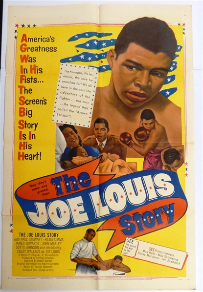 The Joe Louis Story 1953 One Sheet Movie Poster