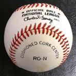 Hank Aaron Autographed Baseball