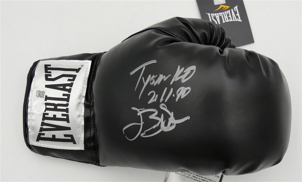 James Buster Douglas Autographed Boxing Glove w/ Tyson KO