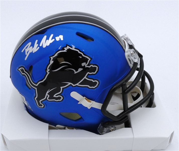 Brock Wright Autographed Lions Mini Helmet