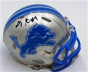 DJ Reed Autographed Lions Mini Helmet