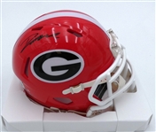 DAndre Swift Autographed Georgia Mini Helmet