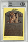 Yogi Berra Autographed Hall of Fame Plaque