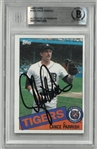 Lance Parrish Autographed 1985 Topps