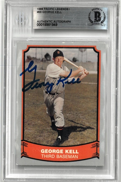 George Kell Autographed 1988 Pacific