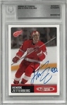 Henrik Zetterberg Autographed 2002-03 Topps Total Rookie Card