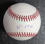 Will Vest Autographed Baseball