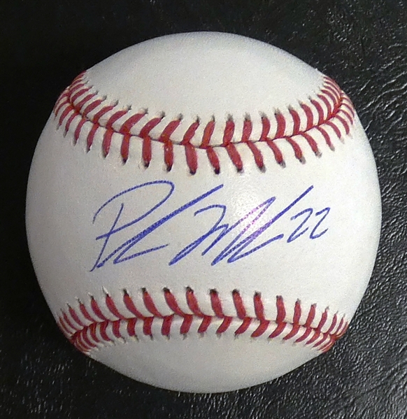 Parker Meadows Autographed Baseball