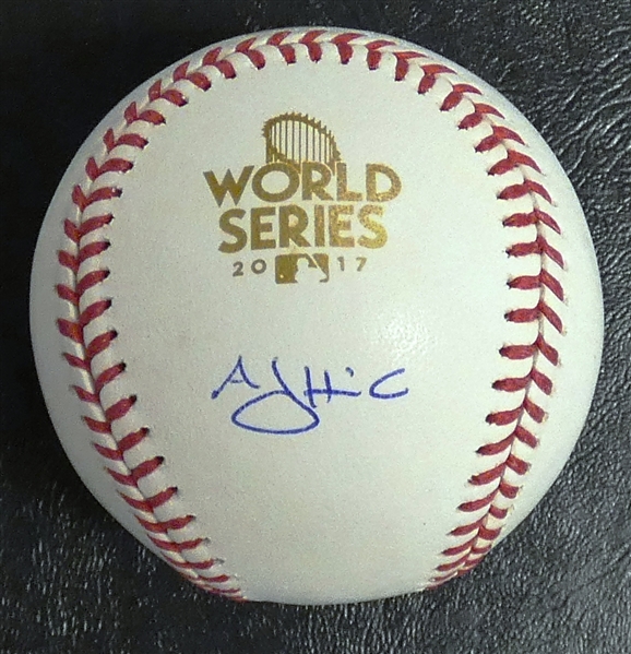 A.J. Hinch Autographed 2017 World Series Baseball