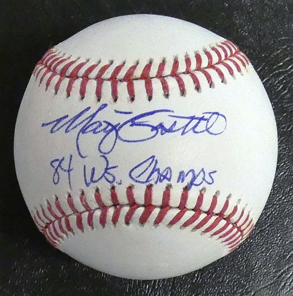 Marty Castillo Autographed Baseball w/ 84 WS Champs