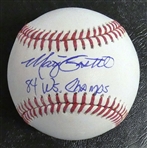 Marty Castillo Autographed Baseball w/ 84 WS Champs