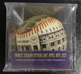 Yankee Stadium Opening Day 1923 Commemorative Baseball