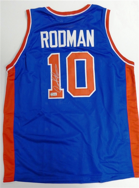 Dennis Rodman Autographed Custom Jersey