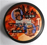 Sergei Fedorov & Steve Yzerman Autographed Photo Puck