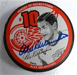 Alex Delvecchio Autographed Photo Puck