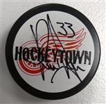 Kris Draper Autographed Hockeytown Puck
