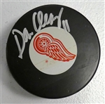 Dan Cleary Autographed Red Wings Puck