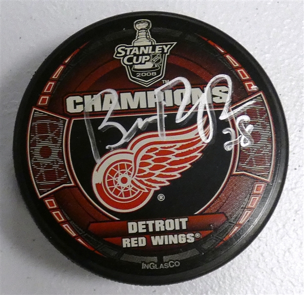 Brian Rafalski Autographed 2008 Cup Puck