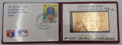 Nolan Ryan Stamp & Gold Medallion