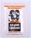 Thomas Hearns vs. Ray Leonard Press Kit