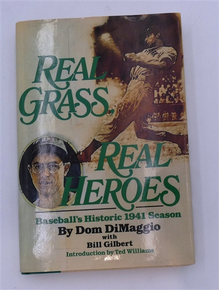 Dom DiMaggio Autographed "Real Grass Real Heroes"