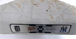 Game Used Base - Tigers vs. Yankees 4/6/2013