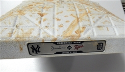 Game Used Base - Tigers vs. Yankees 8/6/2012