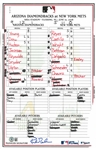 Kirk Gibson Autographed 6/10/2008 Lineup Card