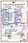 Kirk Gibson Autographed 8/28/2003 Lineup Card