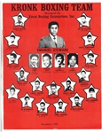 Kronk Boxing Team 1982 Program