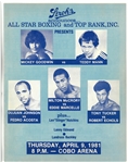 1981 Cobo Arena Boxing Program