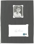 Ray Berres Autographed 3x5 Index Card