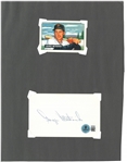 George Metkovich Autographed 3x5 Index Card