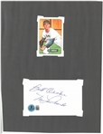 Vic Lombardi Autographed 3x5 Index Card