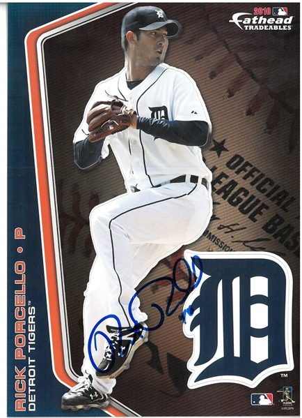 Rick Porcello Autographed 5x7 Fathead